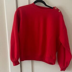 J. Crew Vibrant Red Sweatshirt